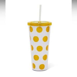NY&C Polka-Dot Travel Tumbler